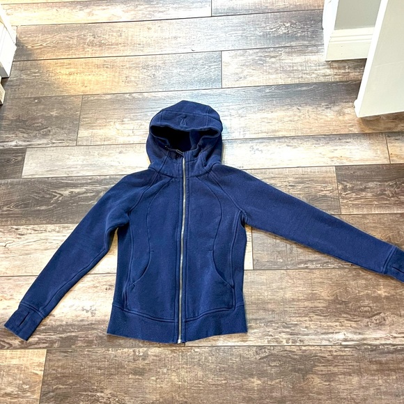 Lululemon Scuba Full-Zip Hoodie, Navy, Size 4 - Picture 2 of 11